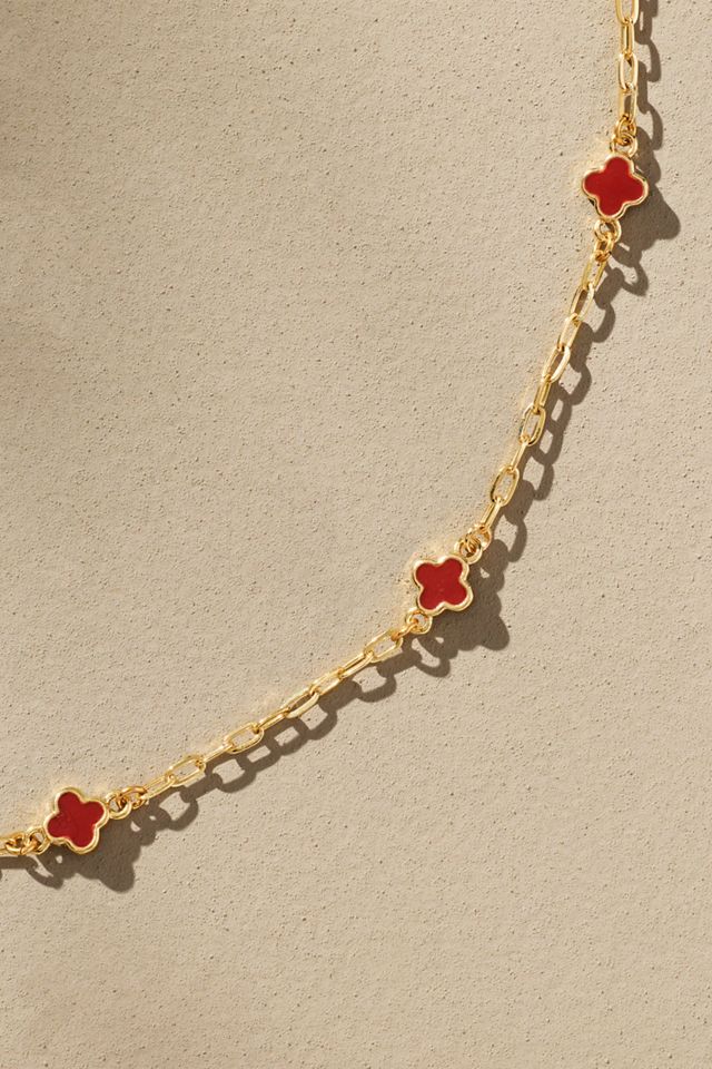 Tiny Clover Chain Necklace #1