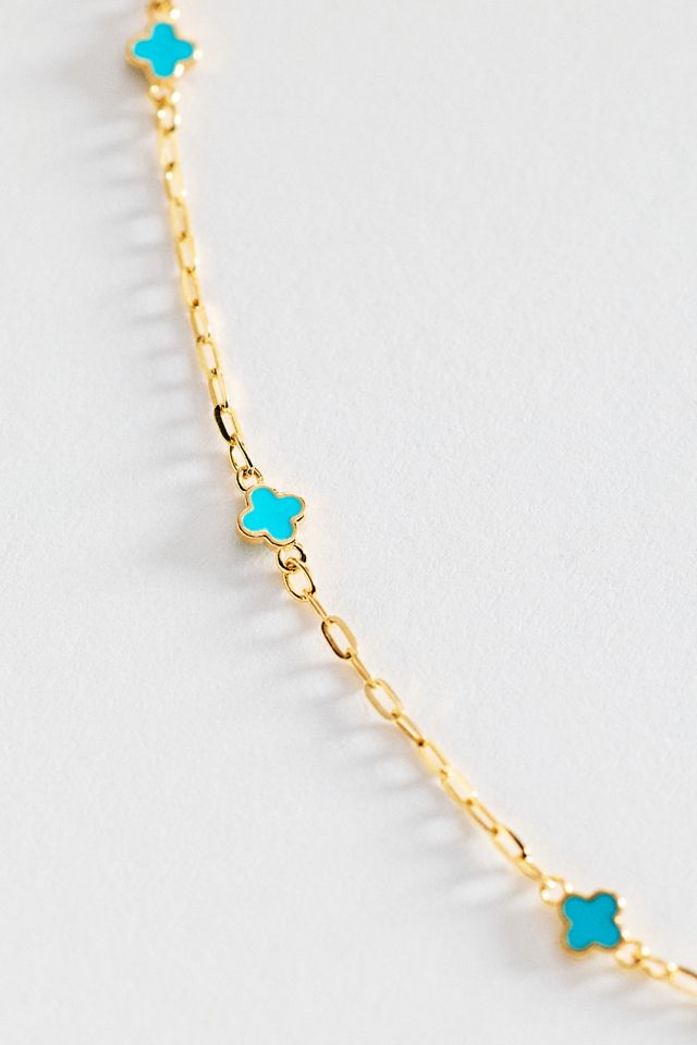 Tiny Clover Chain Necklace #1