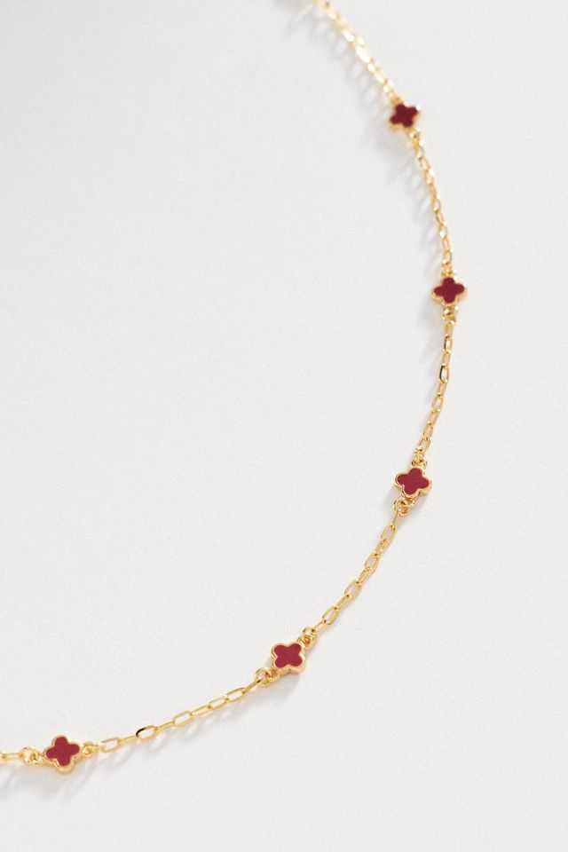 Tiny Clover Chain Necklace #1