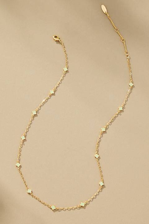 Tiny Clover Chain Necklace