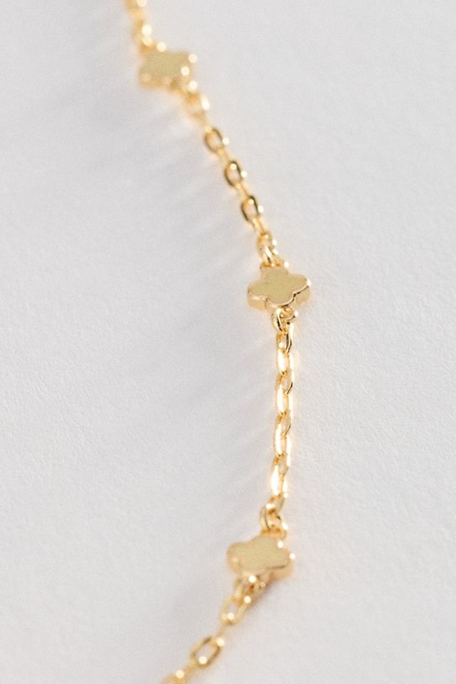 Tiny Clover Chain Necklace #1