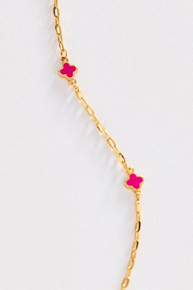Tiny Clover Chain Necklace #1