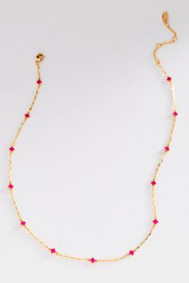 Tiny Clover Chain Necklace