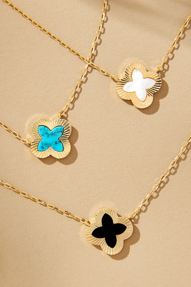 Small Clover Charm Necklace #2