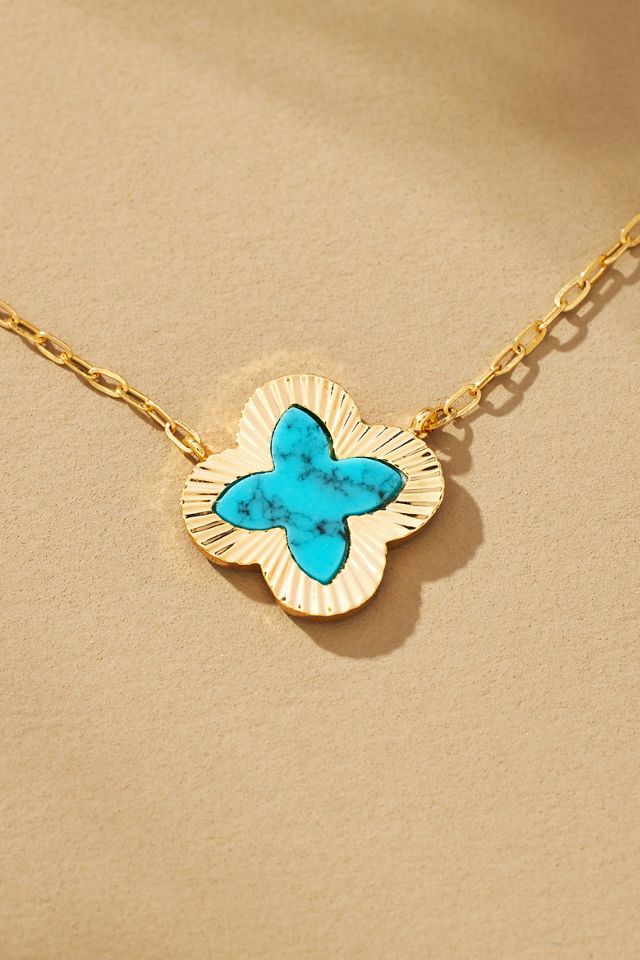 Small Clover Charm Necklace #3