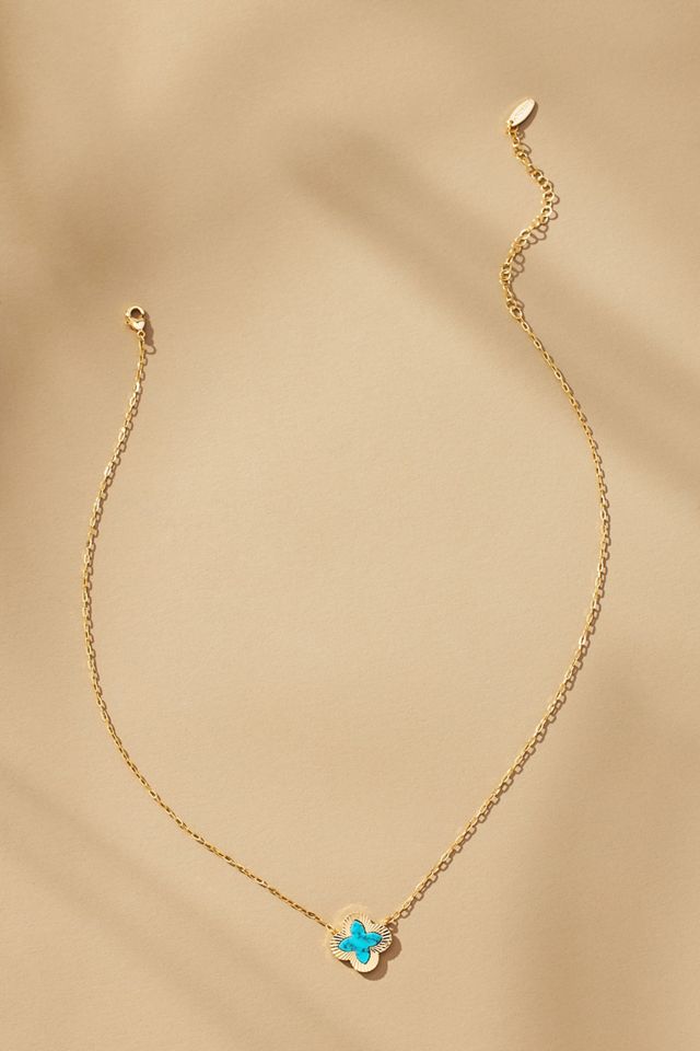 Small Clover Charm Necklace #1