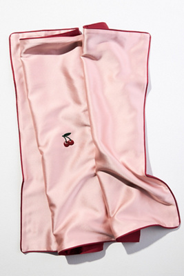 Terrain Lost Pattern Silk Pillow Case In Pink