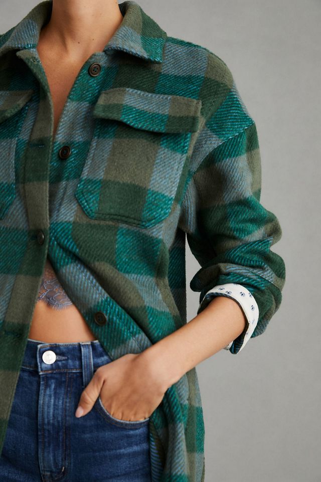 Pilcro Plaid Duster Shacket #2