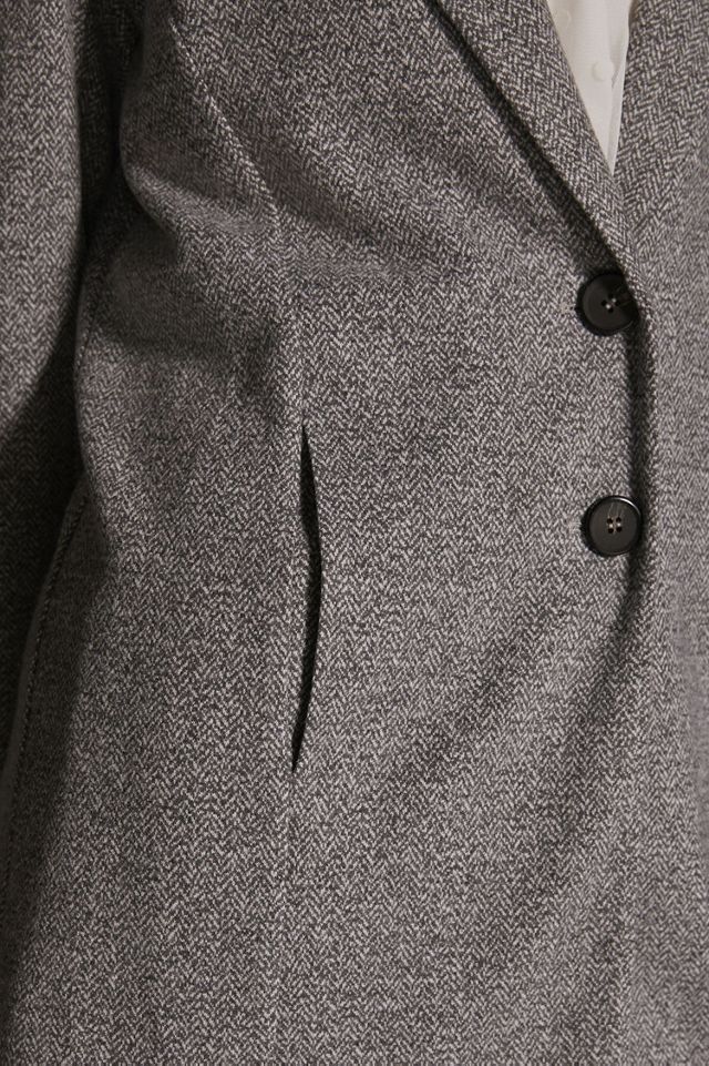 Bagatelle Pattern Button Front Blazer #2