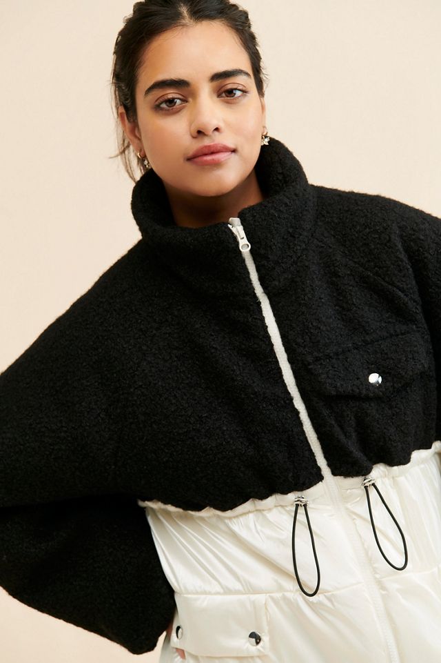 Maeve Nylon Shearling Liner Jacket #1