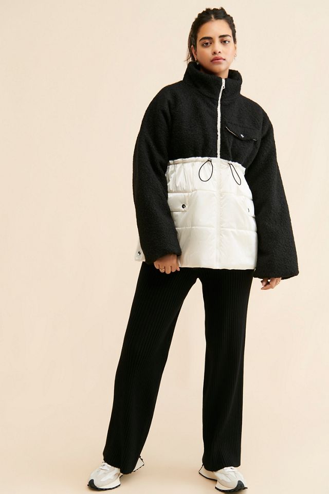 Maeve Nylon Shearling Liner Jacket #2