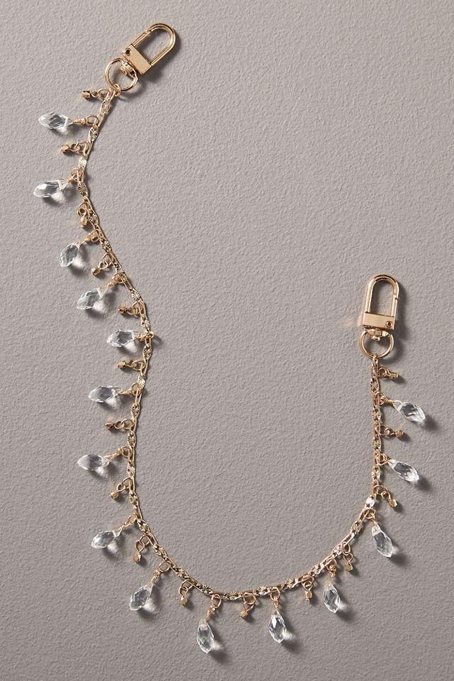 Crystal Teardrop Bag Charm #1