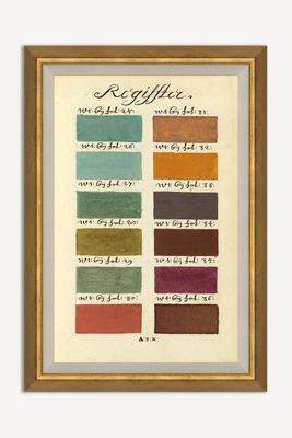 Antique Paint Samples Wall Art