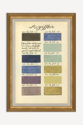 Antique Paint Samples Wall Art