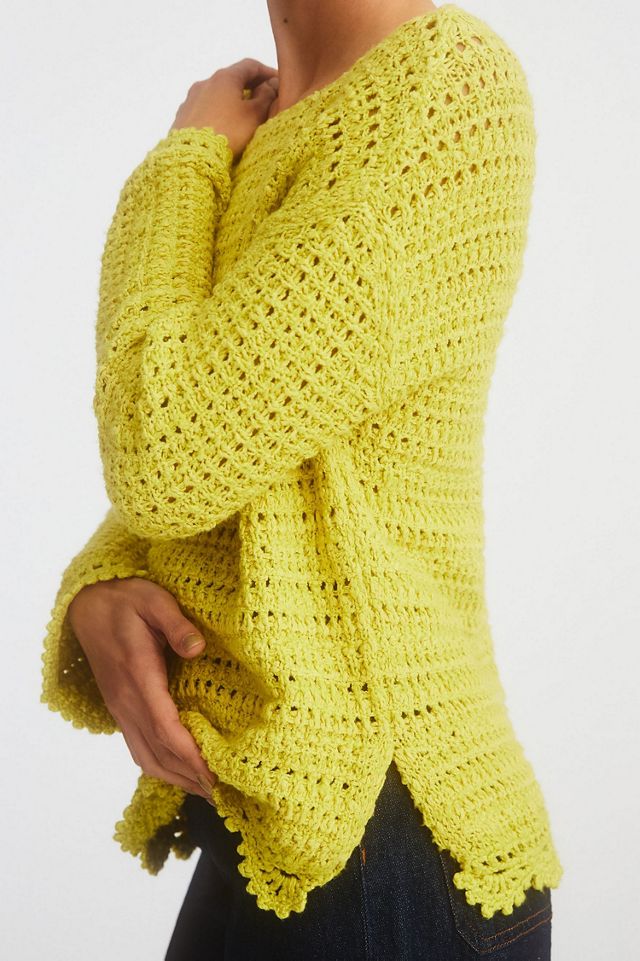 Scalloped Knit Sweater #1