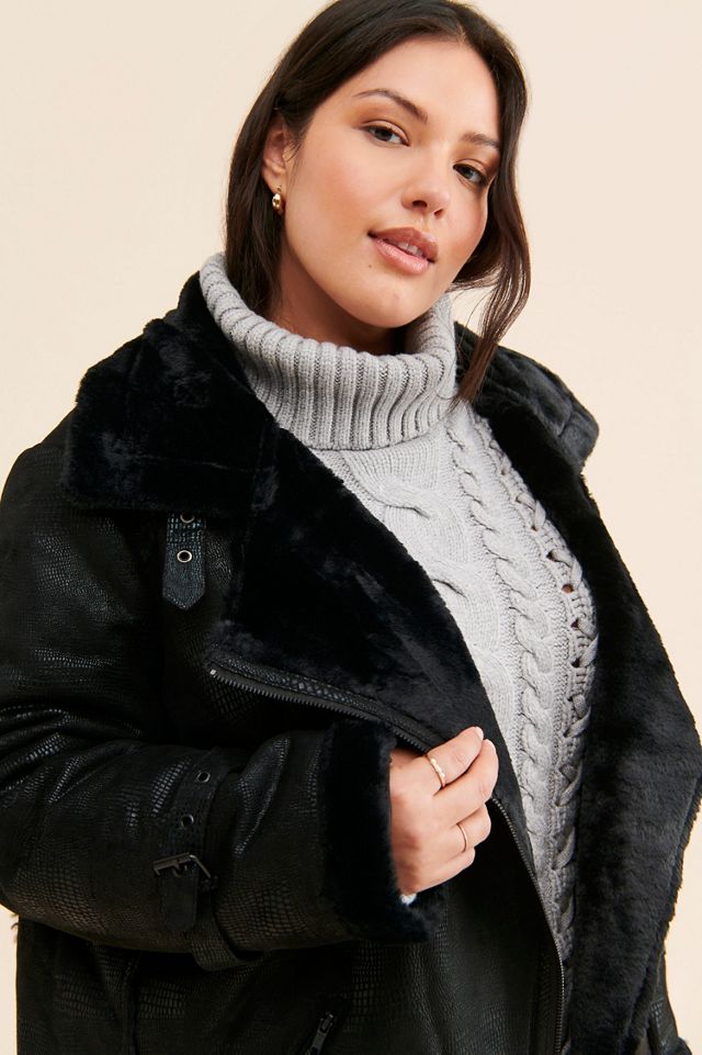 Hutch Rhys Sherpa Moto Jacket #2