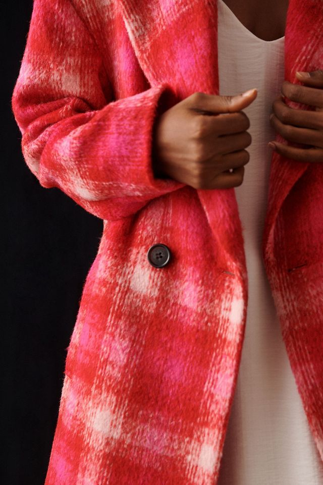 Avec Les Filles Plaid Longline Coat #2