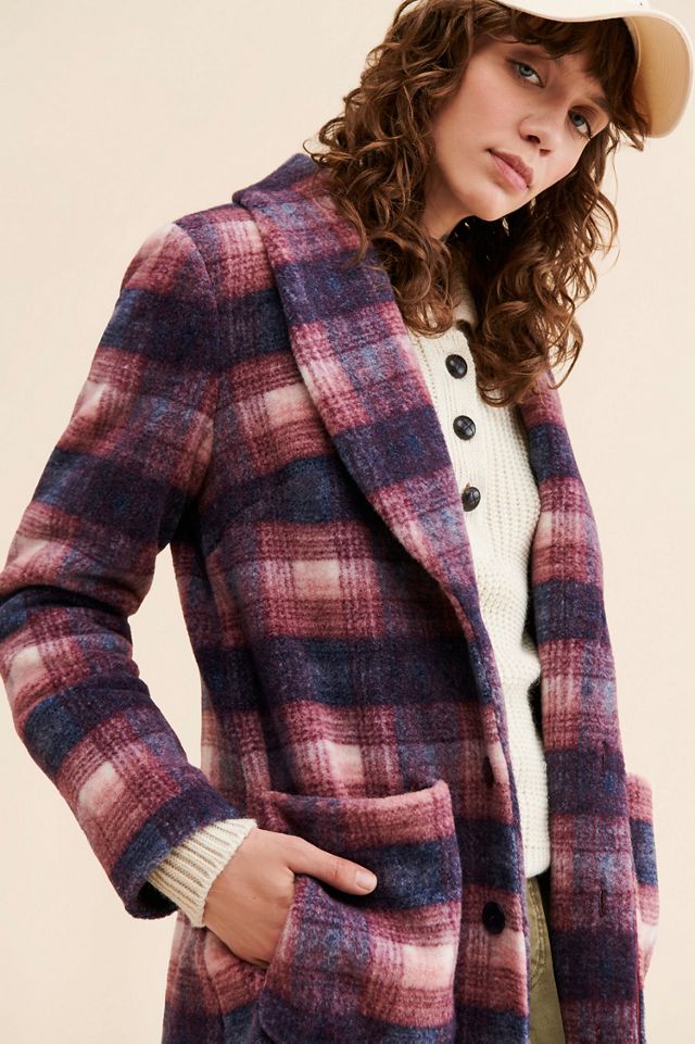 Hutch Plaid Printed Overcoat #1