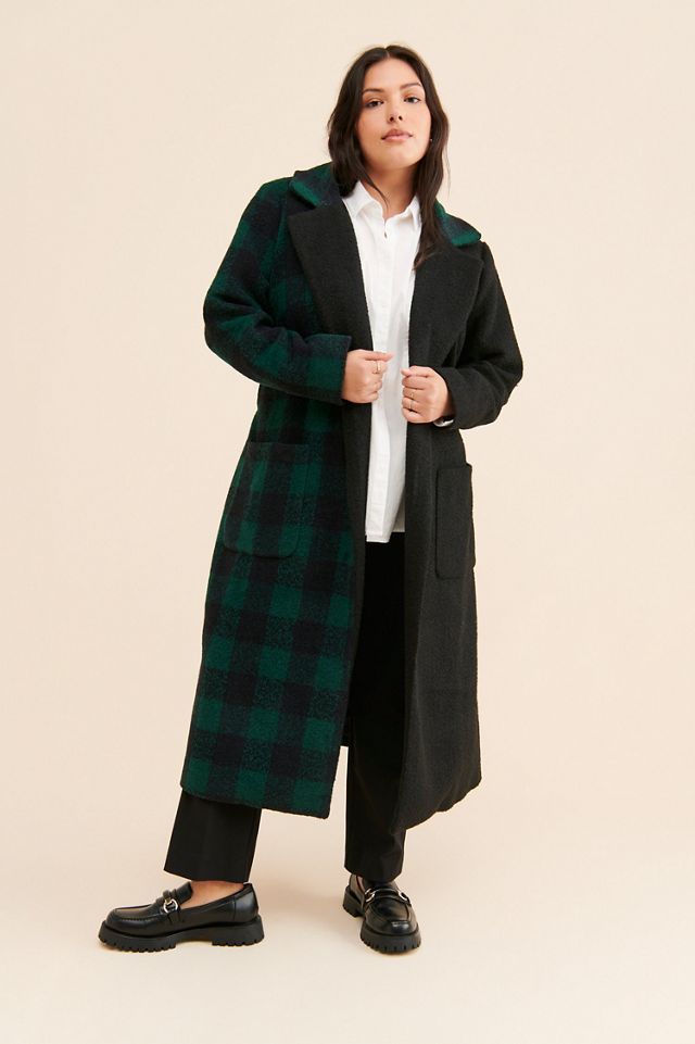 Hutch Half Plaid Overcoat #3