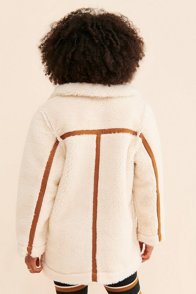 En Saison Quincy Reversible Sherpa Coat #1