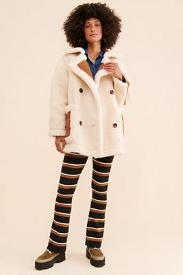 En Saison Quincy Reversible Sherpa Coat