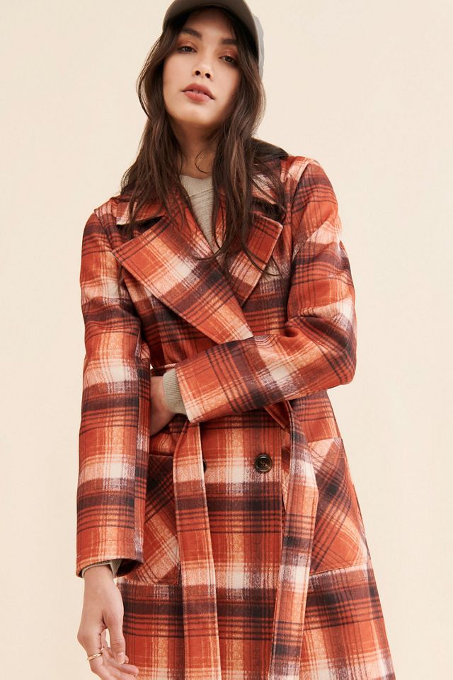 NVLT Plaid Print Overcoat #2