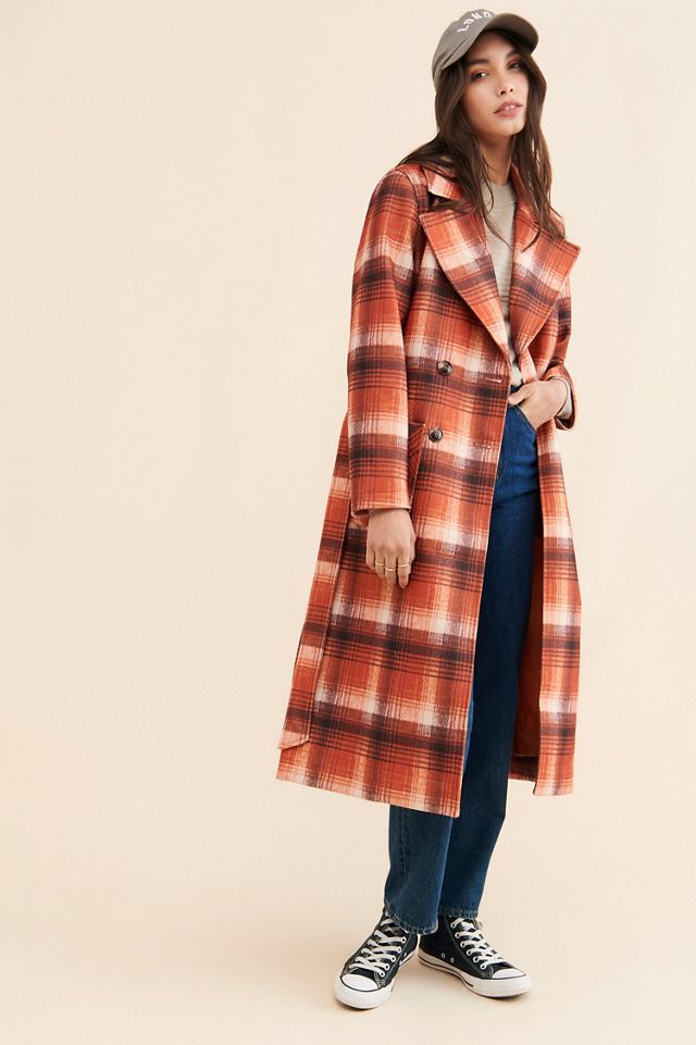 NVLT Plaid Print Overcoat #3