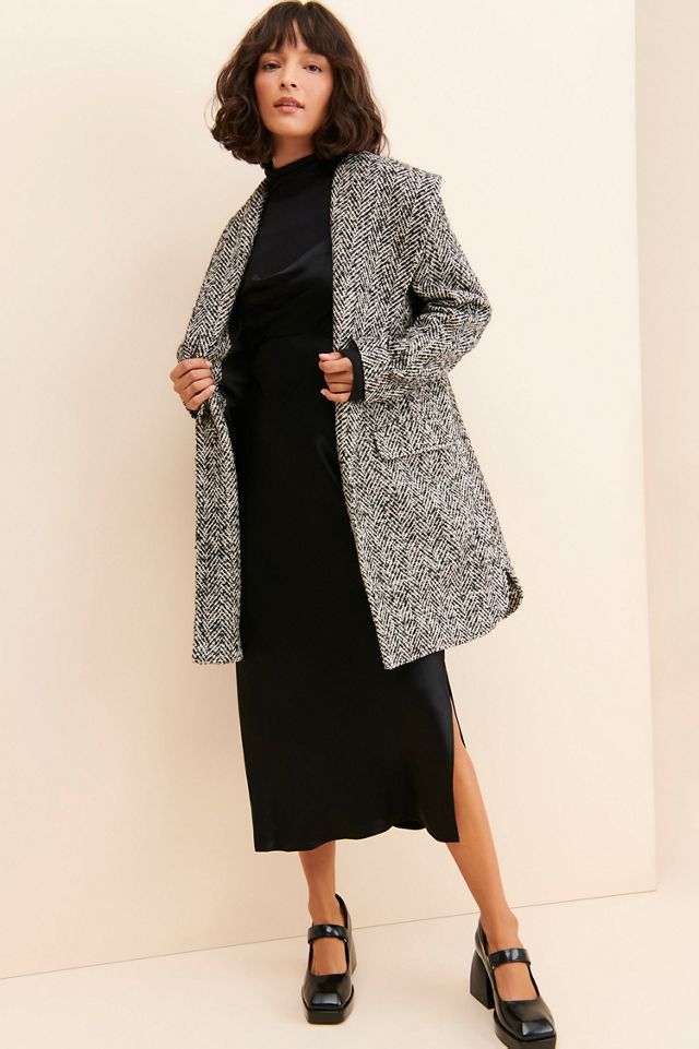 BB Dakota Zoey Herringbone Coat #3