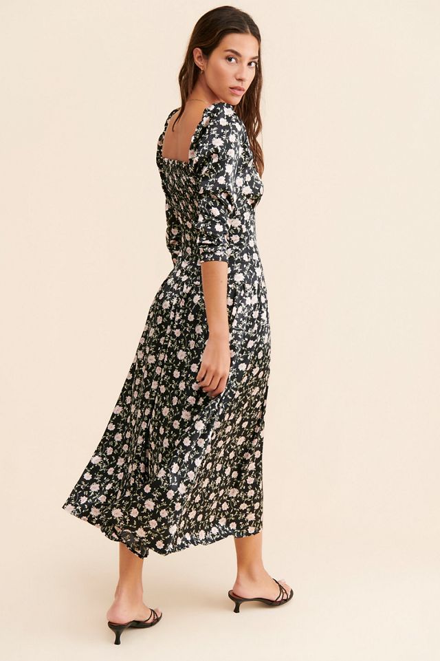 ASTR the Label Sweetheart Floral Midi Dress #1