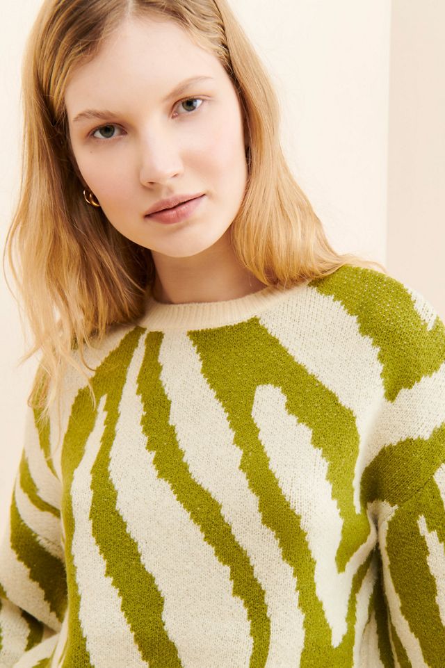 Theo & Spence Zebra Knit Sweater #2