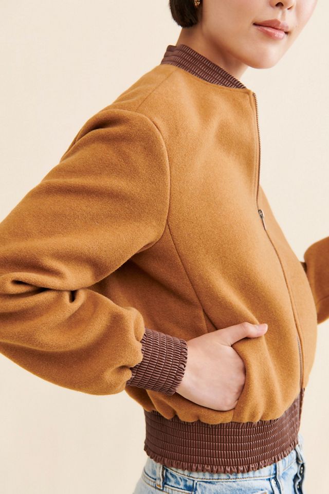 Hutch Vegan Leather Trim Bomber #2