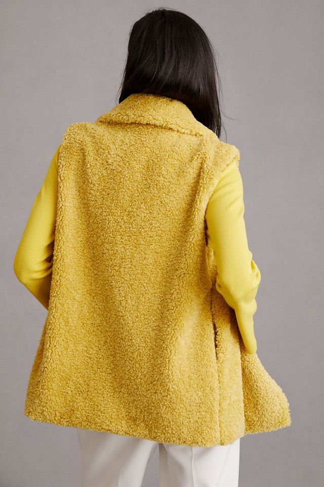 Faux Fur Lapel Vest #1