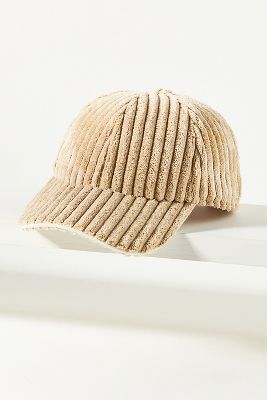 Wyeth Finley Ribbed Corduroy Baseball Cap In White