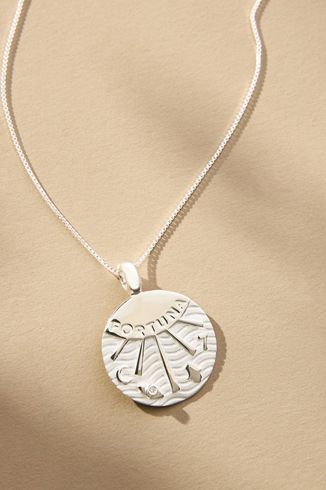 Jennifer Zeuner Jewelry Fortuna Pendant Necklace #1