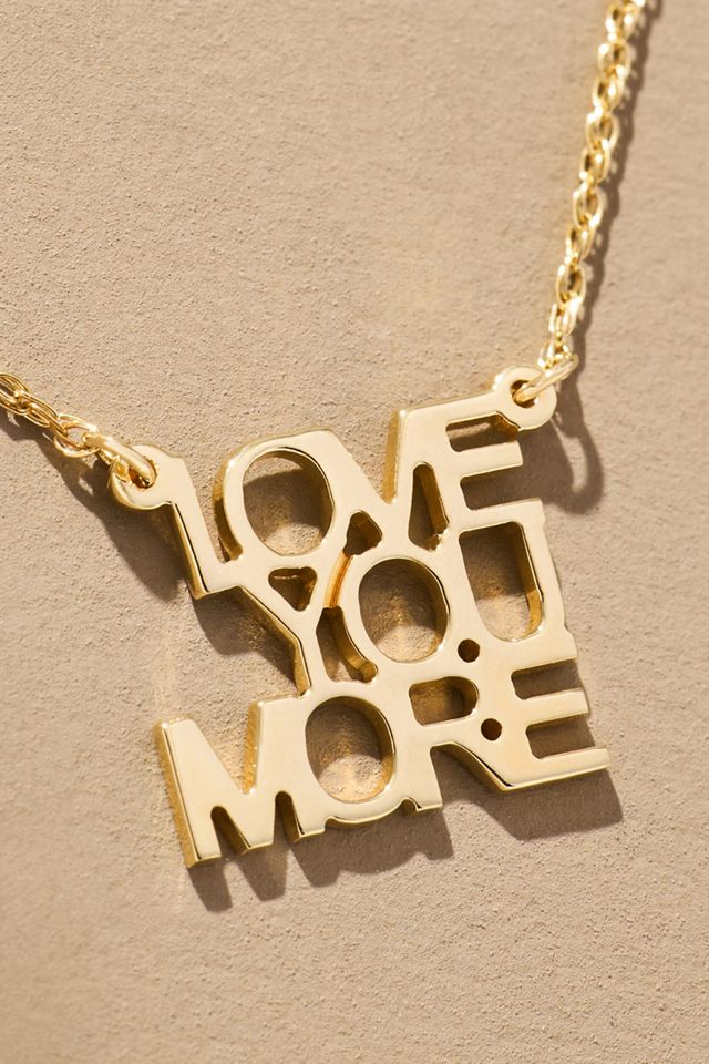 Jennifer Zeuner Jewelry Love You More Mini Pendant Necklace #1