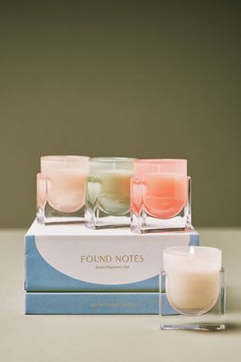 Found Notes Discovery Mini Candles, Set of 4