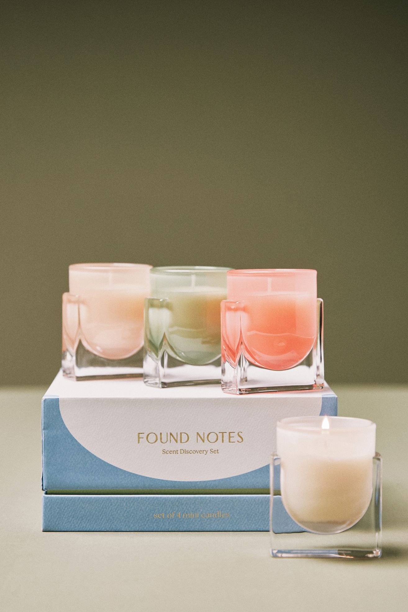 Found Notes Discovery Mini Candles, Set of 4 - Multi, One Size