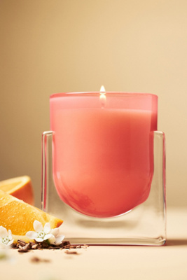 Bougie en verre Found Notes Floral fleur d'oranger & santal par taille: XS - Found Notes by Anthropologie - Modalova
