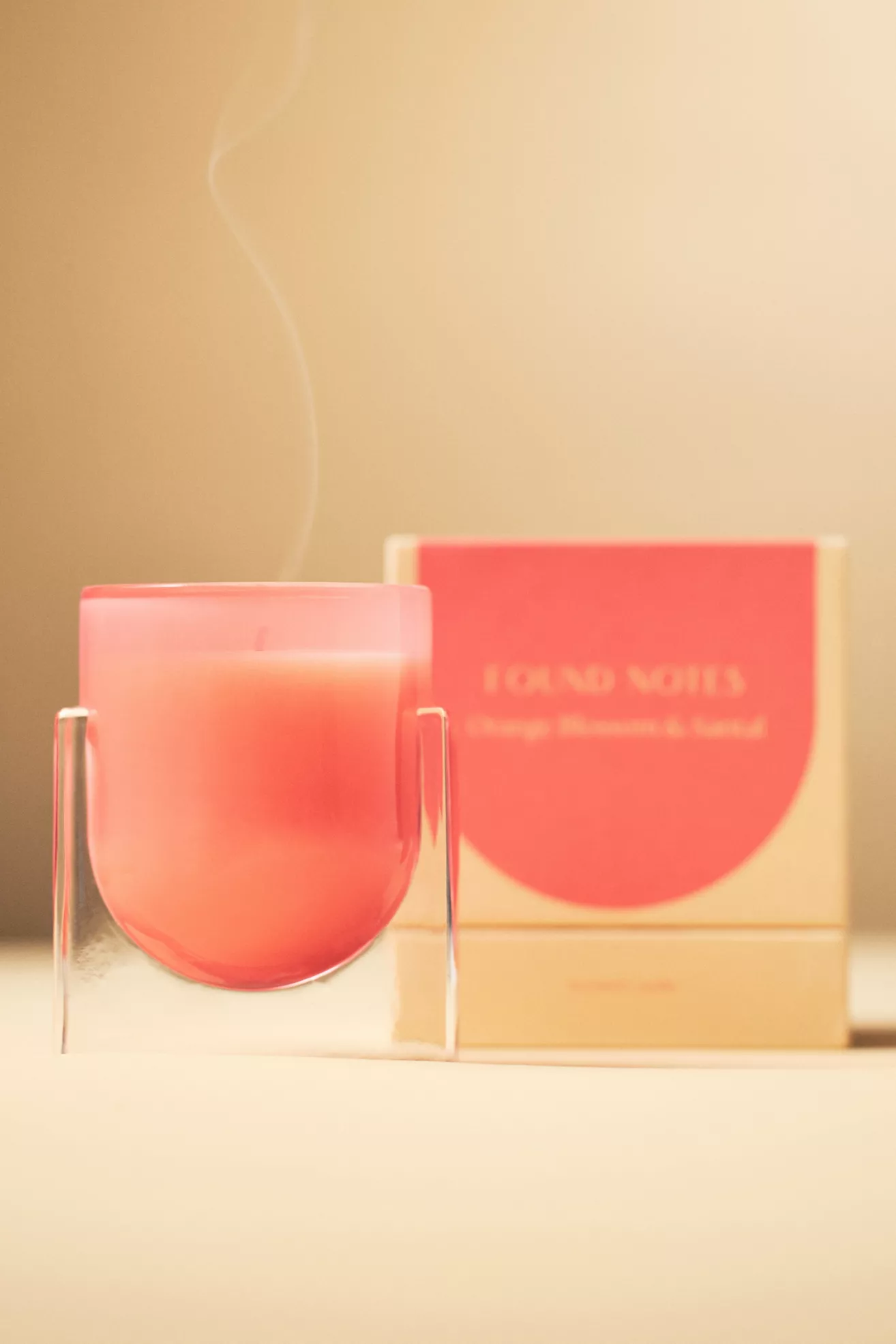 Found Notes Floral Orange Blossom & Santal Glass Candle