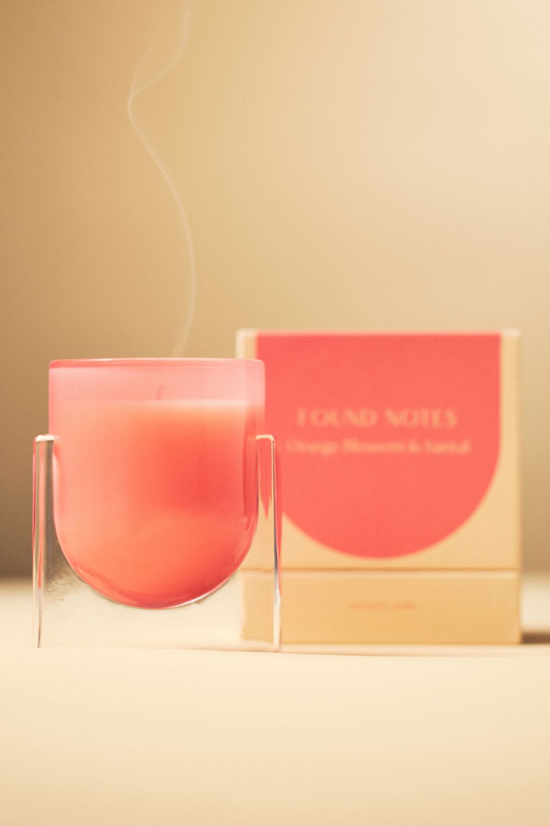 Found Notes Floral Orange Blossom & Santal Glass Candle - Orange Blossom & Santal