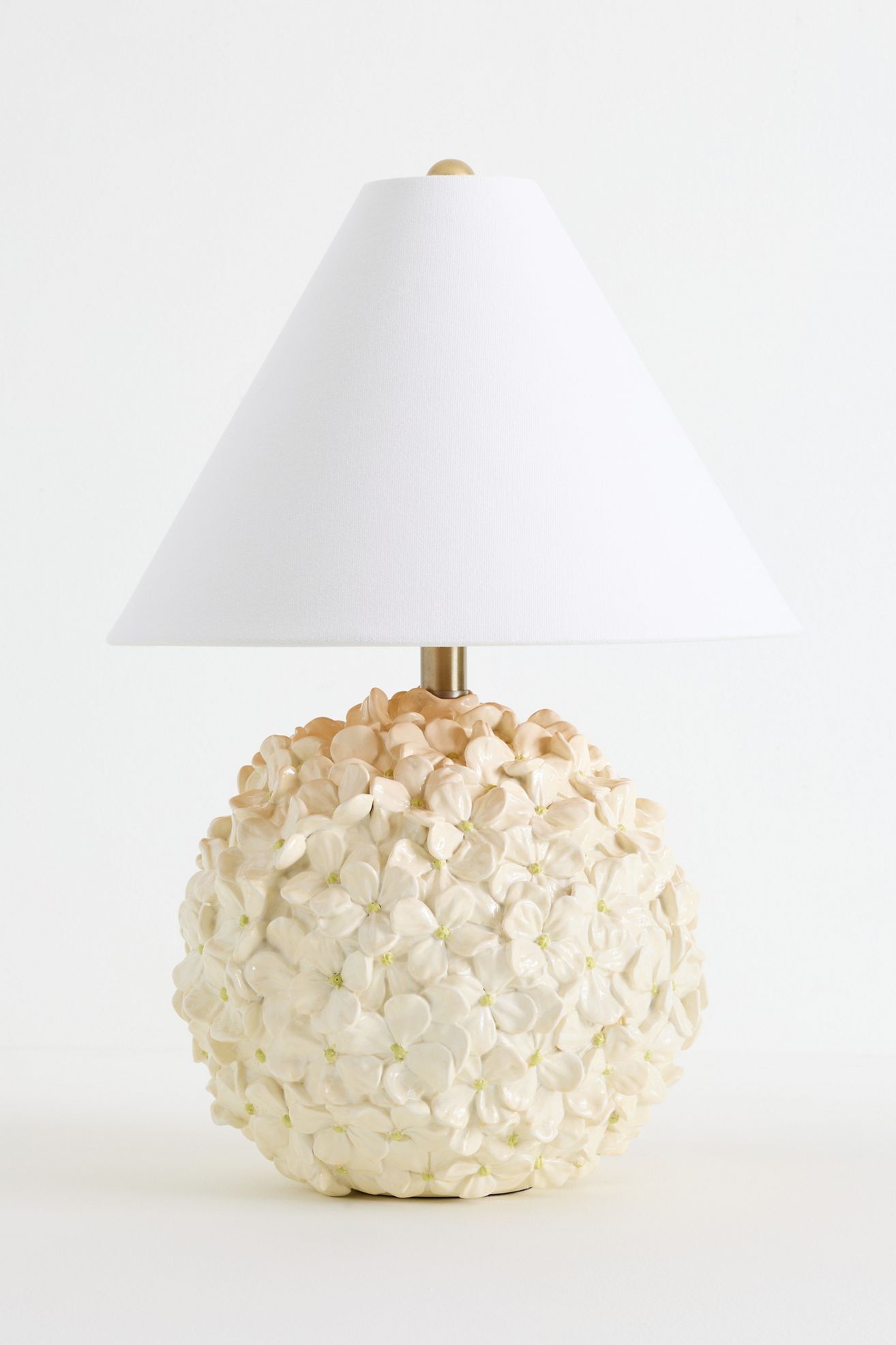 Aster Hydrangea Table Lamp - White, One Size