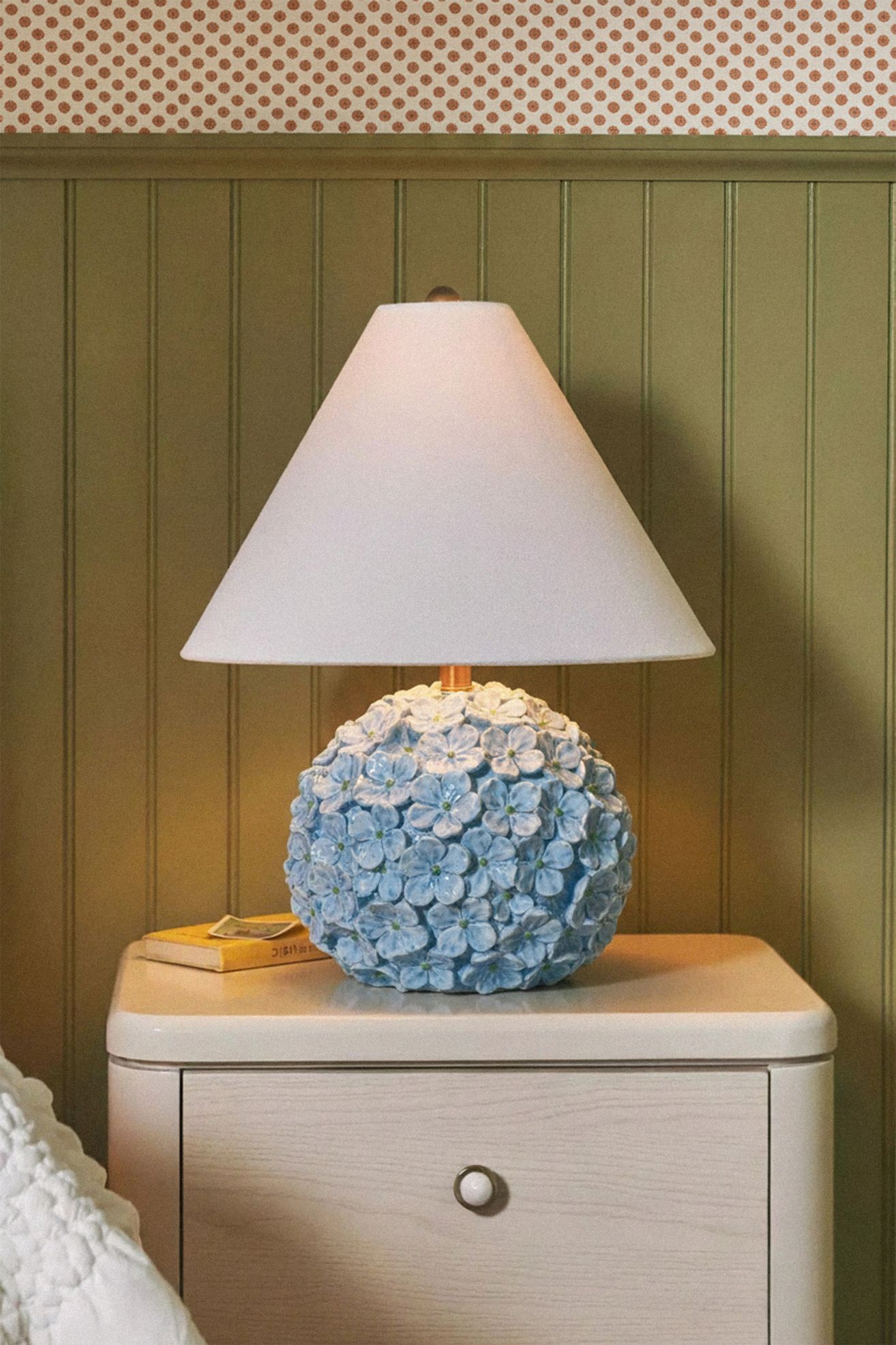 Aster Hydrangea Table Lamp - Blue, Standard, One Size