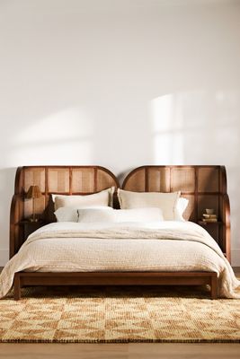 Nest Rattan Nightstand Bed