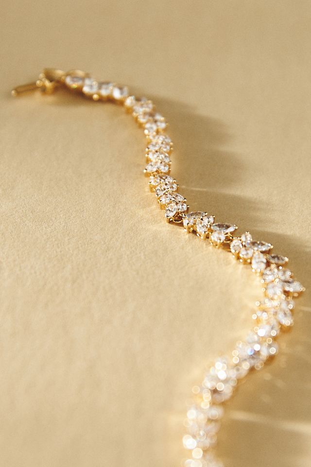 NADRI Savannah Crystal Cluster Line Bracelet #1