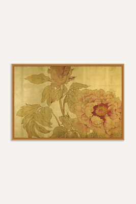 Anthropologie Gilded Peony 1 Wall Art