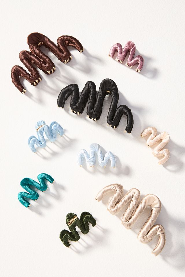 Wrapped Squiggle Hair Claw Clips, Set of 3 #1