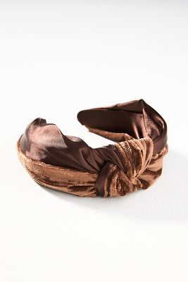 BY ANTHROPOLOGIE VELVET & SATIN WOVEN HEADBAND 