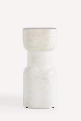 Anthropologie Keaton Faux-marble Indoor/outdoor Side Table