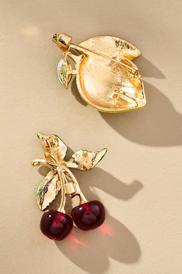 Gemelli Fruit Brooches, Set of 2 #1