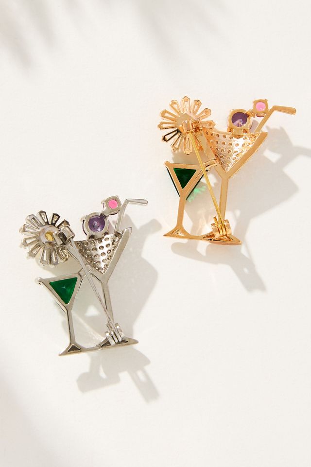 Gemelli Martini Brooches, Set of 2 | Anthropologie